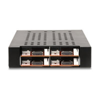 3.5? Wechselrahmen für 4 x M.2 NVMe SSD mit OcuLink SFF-8612 Anschluss