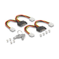 3.5? Wechselrahmen für 4 x M.2 NVMe SSD mit OcuLink SFF-8612 Anschluss