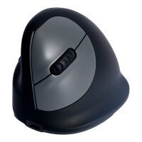 R-Go Maus HE ergonomisch links Bluetooth mittel schw./silb retail