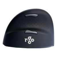 R-Go Maus HE ergonomisch links Bluetooth mittel schw./silb retail