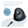 R-Go Maus HE ergonomisch links Bluetooth mittel schw./silb retail