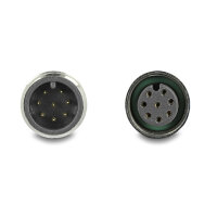 Delock M12 Kabel A-kodiert 8 Pin Stecker zu Buchse PVC 2 m
