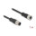 Delock M12 Kabel D-kodiert 4 Pin Stecker zu Buchse PVC 1 m