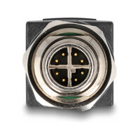 Delock M12 Adapter X-kodiert 8 Pin Stecker zu RJ45 Buchse gerade