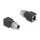 Delock M12 Adapter X-kodiert 8 Pin Buchse zu RJ45 Buchse gerade