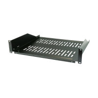 EFB 19" 2HE Fachboden, Tiefe 400 mm, Traglast 22 kg, RAL9005