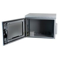 EFB 19" Wandgehäuse IP55, 7HE, Glastr, Tiefe 450 mm, RAL7035