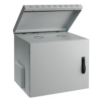 EFB 19" Wandgehäuse IP55, 7HE, Glastr, Tiefe 450 mm, RAL7035