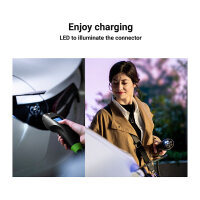 Green Cell Habu EV-Ladestation 7m 2-in-1 11kw Black