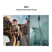 Green Cell Habu EV-Ladestation 7m 2-in-1 11kw Black
