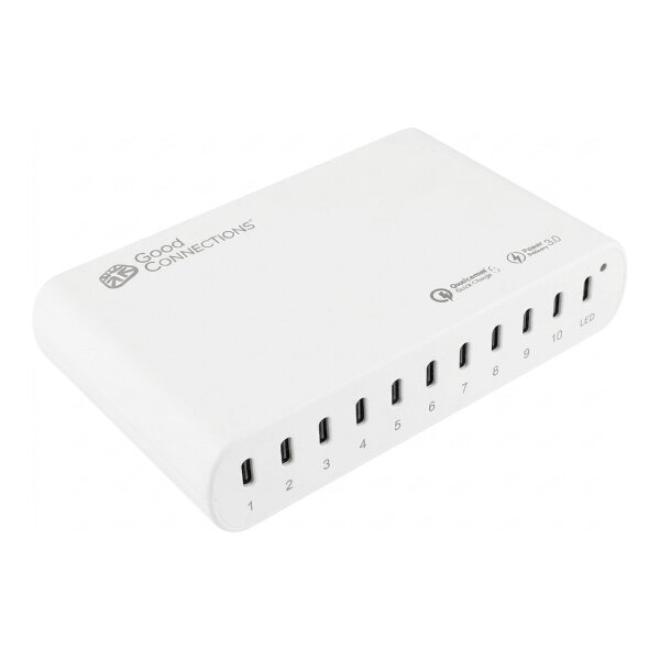 Good Connections USB-Desktop-Schnellladestation 250W 10Port