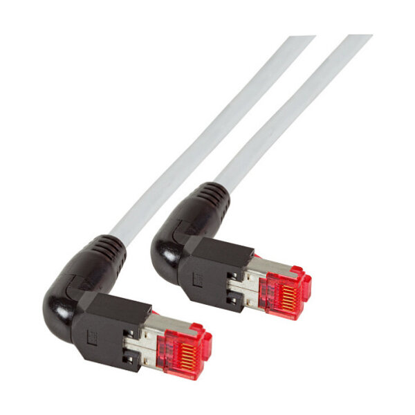 EFB RJ45 Patchkabel Cat.6A S/FTP LSZH Draka UC900 TM21 2x90 grau 10m