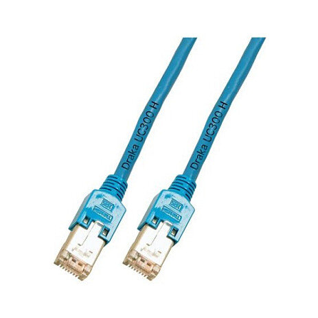 EFB RJ45 Patchkabel Cat.5e F/UTP LSZH Draka UC300 TM11 blau 0,5m