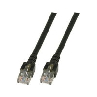 EFB RJ45 Patchkabel Cat.5e SF/UTP PVC CCA schwarz 1,5m