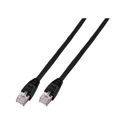 EFB RJ45 Patchkabel Cat.6 U/UTP LSZH CCA schwarz 3m