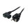 EFB Netzleitung Schutzkontakt 180 - C13 90, schwarz, 2,0 m, 3 x 0,75 mm