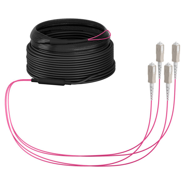 EFB Trunkkabel U-DQ(ZN)BH OM4 4G (1x4) SC-SC 40m Dca LSZH
