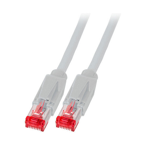 EFB RJ45 Patchkabel Cat.6A S/FTP LSZH Draka UC900 TM21 grau 0,2m