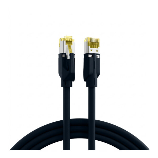 EFB RJ45 Patchkabel Cat.6A S/FTP LSZH Draka UC900 TM31 schwarz 0,25m