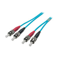 EFB Duplex Patchkabel ST-ST OM3 3m LSZH 3mm aqua