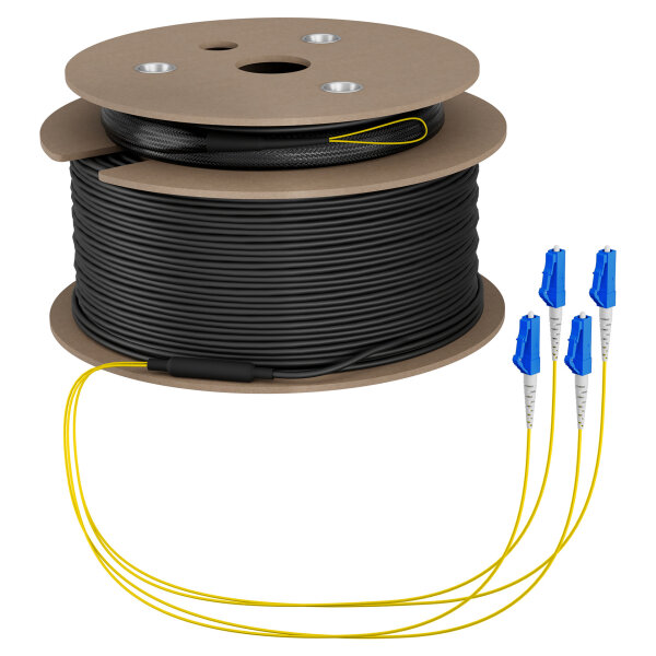 EFB Trunkkabel U-DQ(ZN)BH OS2 4E (1x4) LC-LC 180m Dca LSZH G657A1