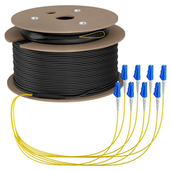 EFB Trunkkabel U-DQ(ZN)BH OS2 8E (1x8) LC-LC 170m Dca LSZH G657A1