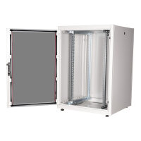 ROLINE 19-Zoll Netzwerkschrank Basic 22 HE, 800x800 BxT Glastr grau
