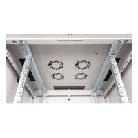ROLINE 19-Zoll Netzwerkschrank Basic 22 HE, 800x800 BxT Glastr grau