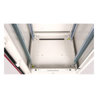 ROLINE 19-Zoll Netzwerkschrank Basic 22 HE, 600x600 BxT Glastr grau