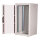 ROLINE 19-Zoll Netzwerkschrank Basic 22 HE, 600x600 BxT Glastr grau