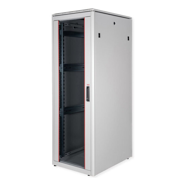 ROLINE 19-Zoll Netzwerkschrank Pro 36 HE, 600x800 BxT Glastr grau
