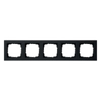 GIRA 021509 Abdeckrahmen 5f Gira E2 Schwarz m