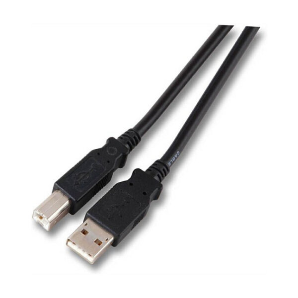 EFB USB2.0 Anschlusskabel A-B,St.-St.,3m,schwarz,Classic