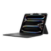TARGUS Versavu - Tastatur und Folio mit Trackpad - kabellos - Bluetooth 5.0 - QWERTY - GB - Schwarz
