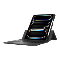 TARGUS Versavu - Tastatur und Folio mit Trackpad - kabellos - Bluetooth 5.0 - QWERTY - GB - Schwarz