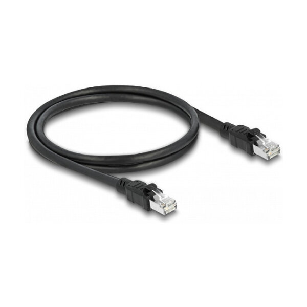 Delock Netzwerkkabel RJ45 Cat.6A F/UTP mit innerem Metallmantel 1 m
