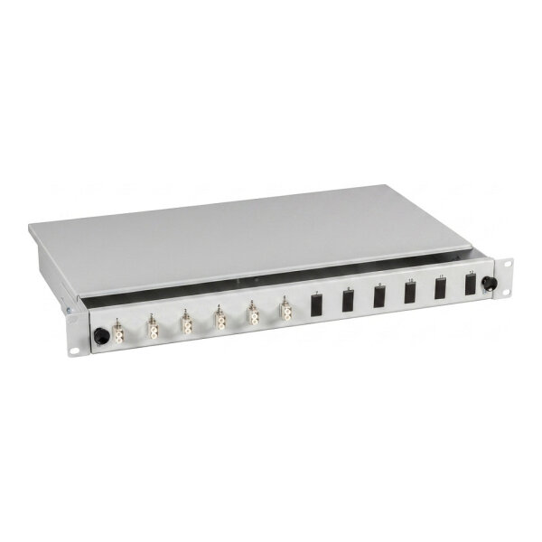 EFB Spleibox gr ausziehbar LC OS2 24xPigtail abgesetzt & 12xDuplex-Kupplung