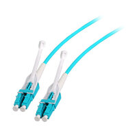 EFB Duplex Patchkabel Push/Pull LC-LC OM3 7,5m LSZH 3mm aqua