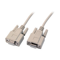 EFB Datenkabel seriell 1:1, 2x DSub 9, Bu.-Bu., 3,0m, beige