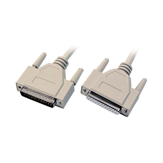 EFB Datenkabel seriell 1:1, 2x DSub 25, St.-Bu., 5,0m, beige