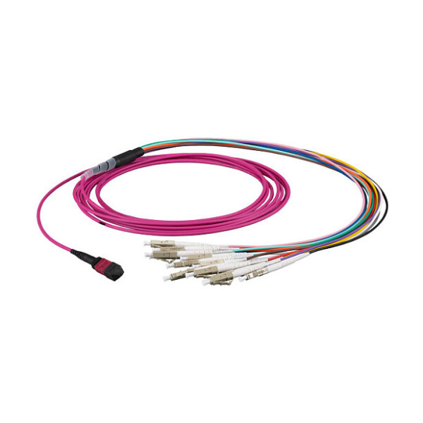 EFB MTP(F)-LC Trunkkabel OM5 12 Fasern Typ B LSZH limettengrn 7,5m