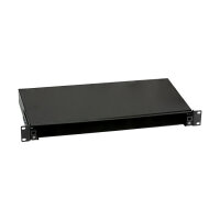 EFB Spleibox ausziehbar 1HE ohne Frontblende, unbestckt, grau