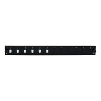 EFB Bestckte 12 Port Frontblende mit 6 x LC Duplex Kupplung OM4 vertikal, schwarz