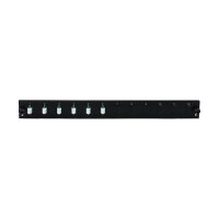 EFB Bestckte 12 Port Frontblende mit 6 x LC Duplex Kupplung OM4 vertikal, schwarz