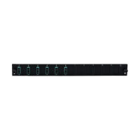 EFB Bestckte 12 Port Frontblende mit 6 x SC Duplex Kupplung OM3 vertikal, grau