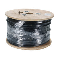 EFB Cat.7 Innen-/Aussenkabel 1200MHz AWG23 S/FTP,PE Mantel, CPR Fca, innen Dca, Sw& Or, 500m