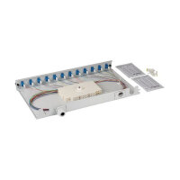 EFB Spleibox gr ausziehbar LC/APC OS2 12xPigtails abgesetzt & 6xDuplex-Kupplung