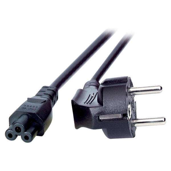 EFB Netzleitung Schutzkontakt 90 - C5 180, schwarz, 1,8 m, 3 x 0,75 mm