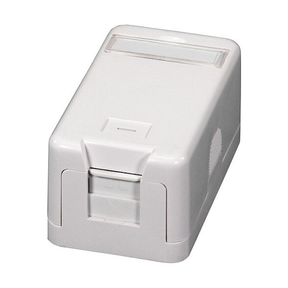 EFB Keystone Verteilerbox Aufputz, 1-Port, Staubschutz selbstschlieend