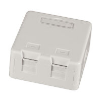 EFB Keystone Verteilerbox Aufputz, 1-Port, Staubschutz selbstschlieend